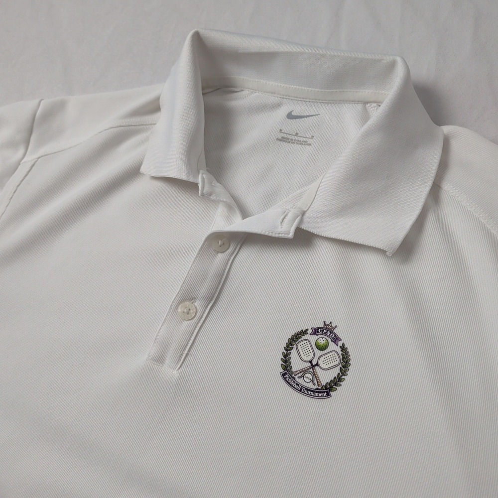Nike Pickleball Tournament Polo Women's Medium White